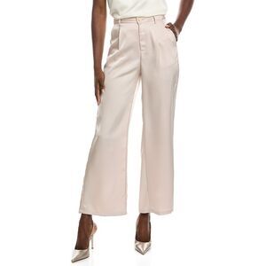 Gracia Womens  Satin Wide Leg Dress Pant